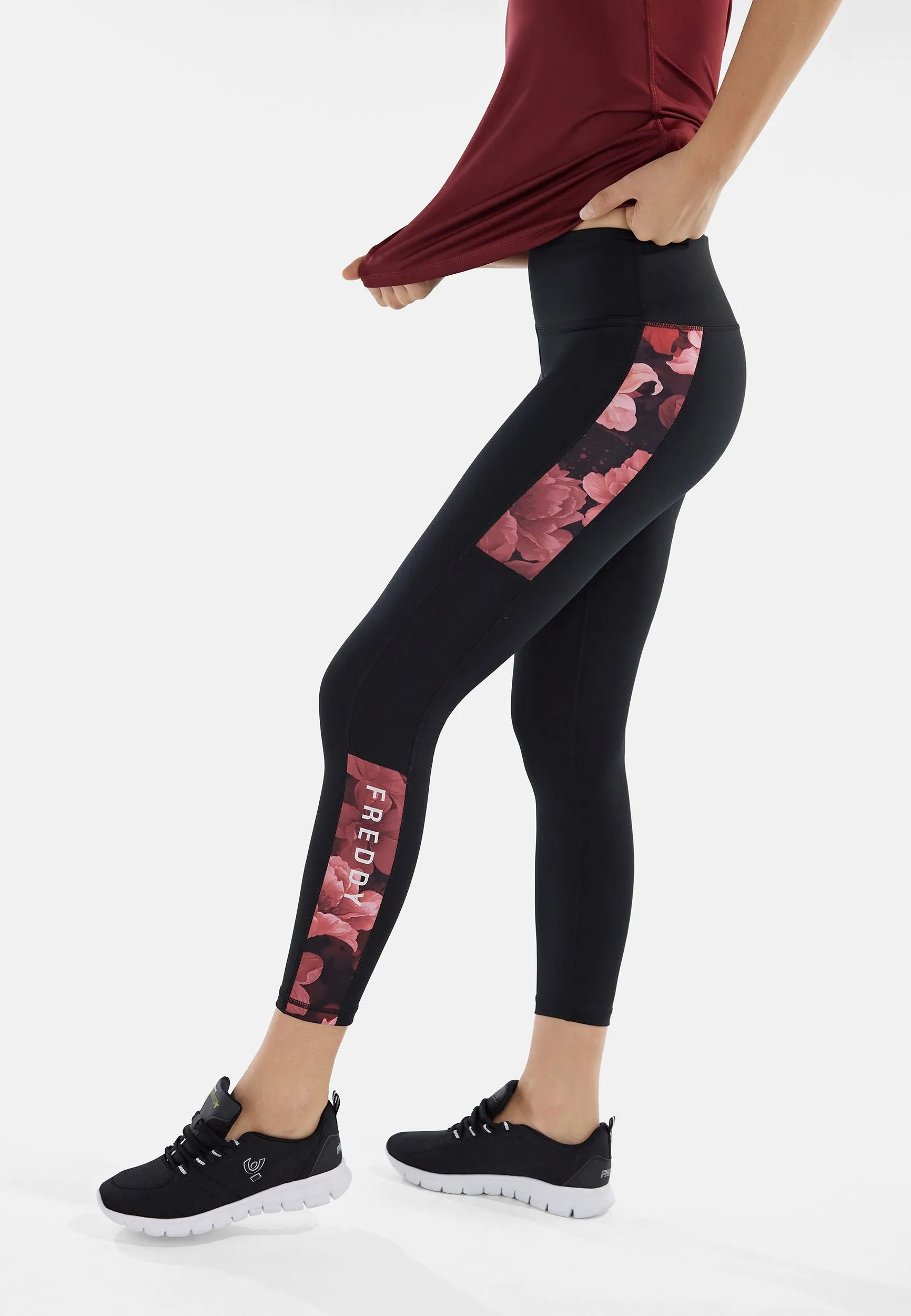 FREDDY Superfit - D.I.W.O.® PRO - High Waist Sport Leggings - Black/Pink