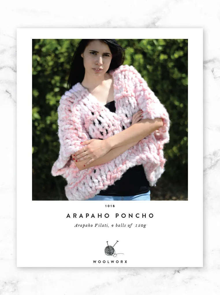 FREE knitting pattern download Poncho - Arapaho