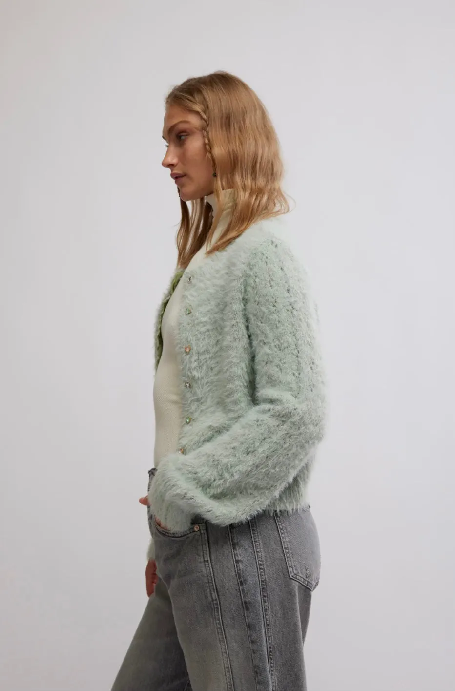 Free people Celeste Cardi in Seafoam