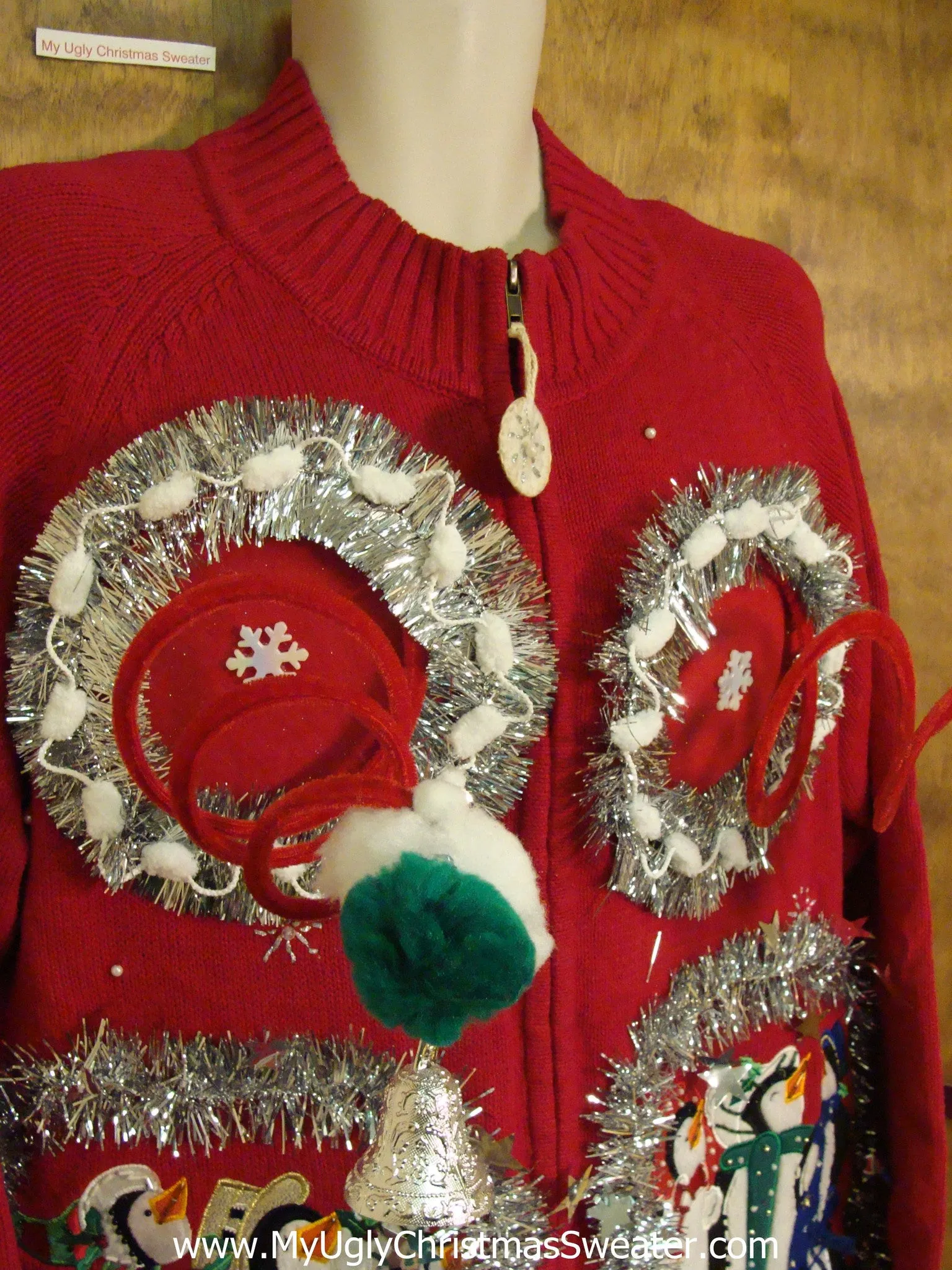 Funny Naughty 3D Boobs Ugly Xmas Sweater