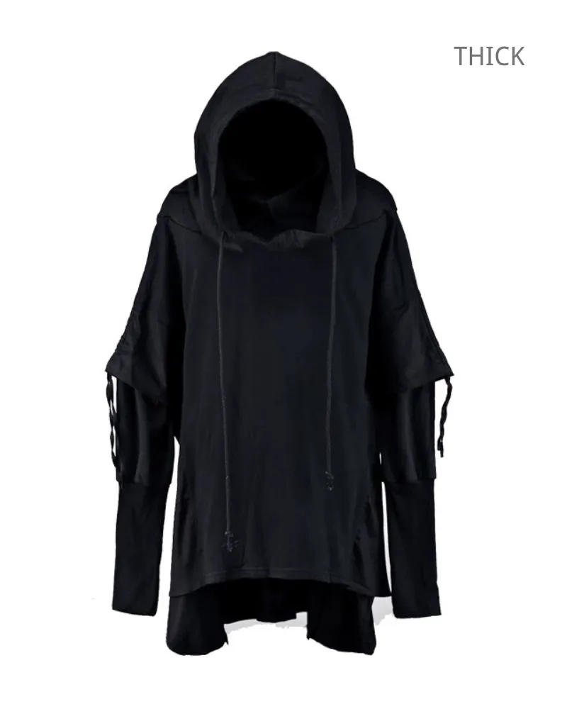 Futuristic Streetwear Ninja Cape Hoodie