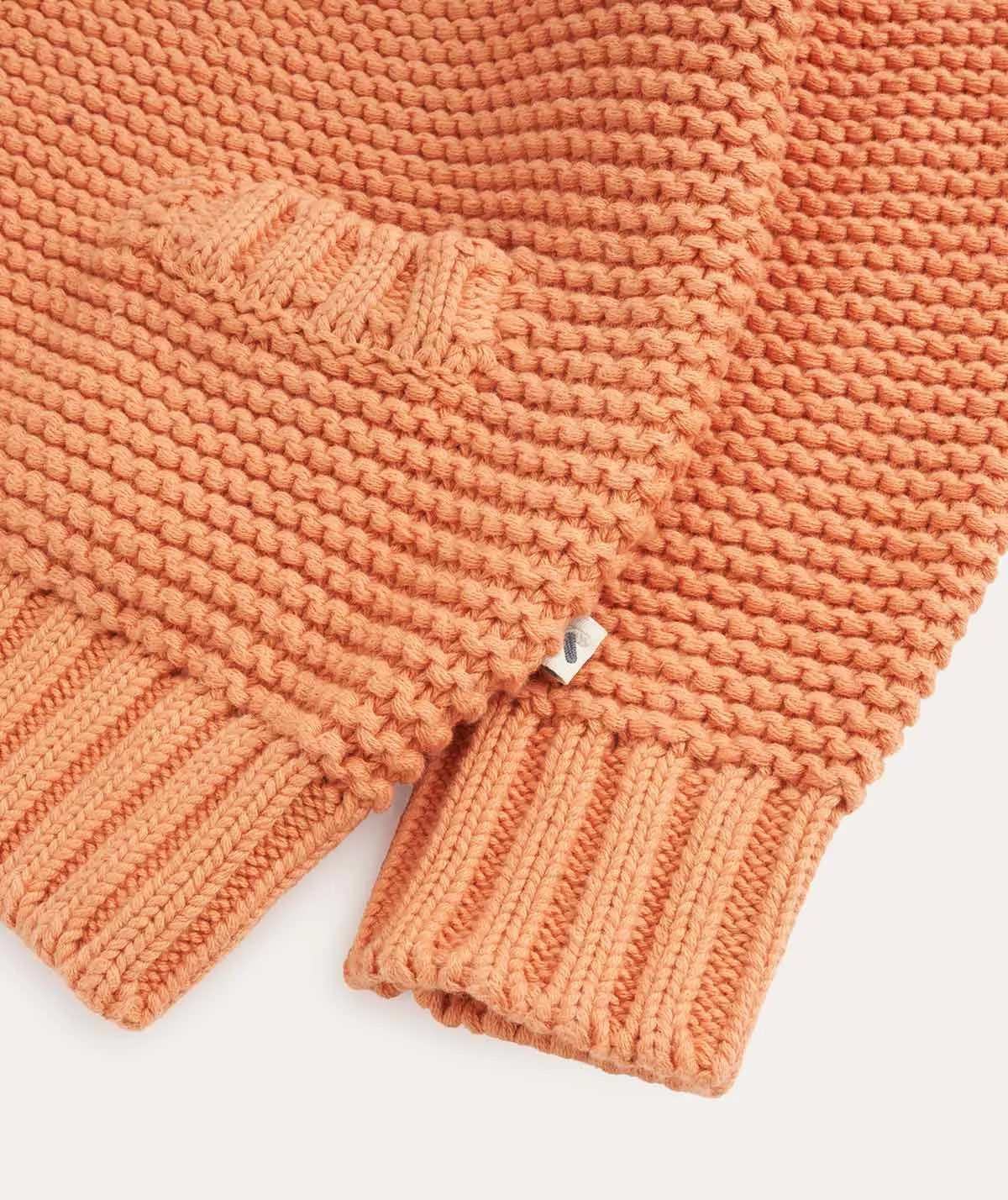 Garter Stitch Jumper - Papaya