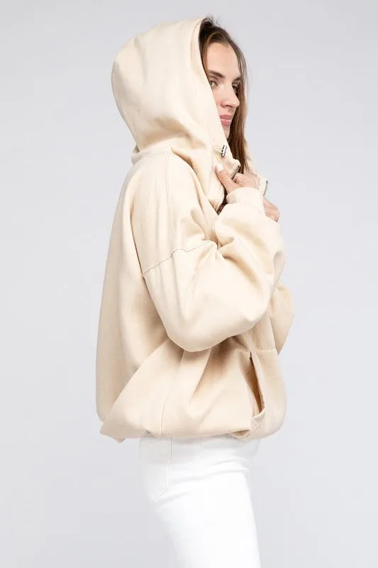 Hannah Elastic Hem Hoodie