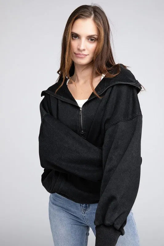 Hannah Elastic Hem Hoodie