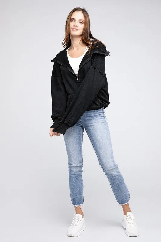 Hannah Elastic Hem Hoodie