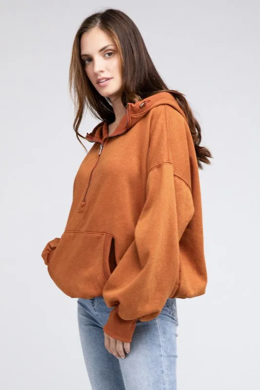 Hannah Elastic Hem Hoodie