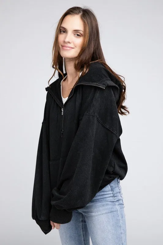 Hannah Elastic Hem Hoodie