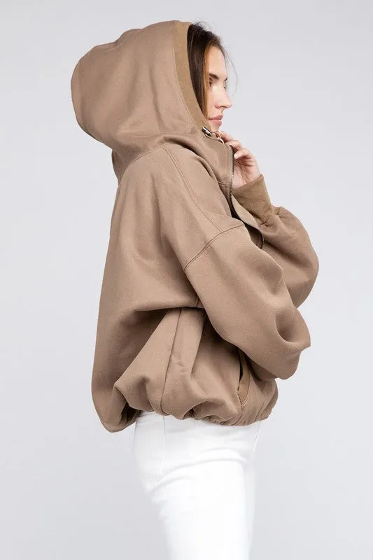 Hannah Elastic Hem Hoodie