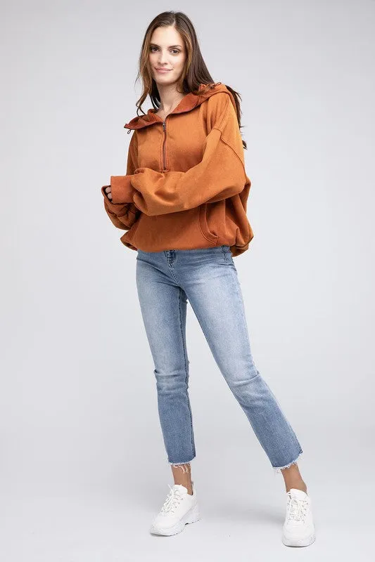 Hannah Elastic Hem Hoodie