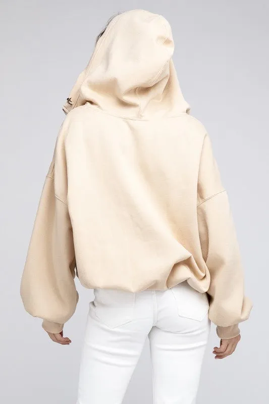 Hannah Elastic Hem Hoodie