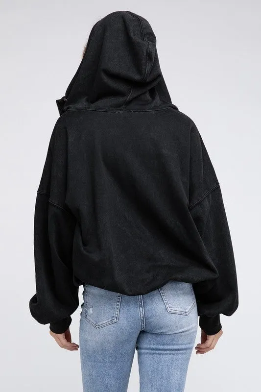 Hannah Elastic Hem Hoodie