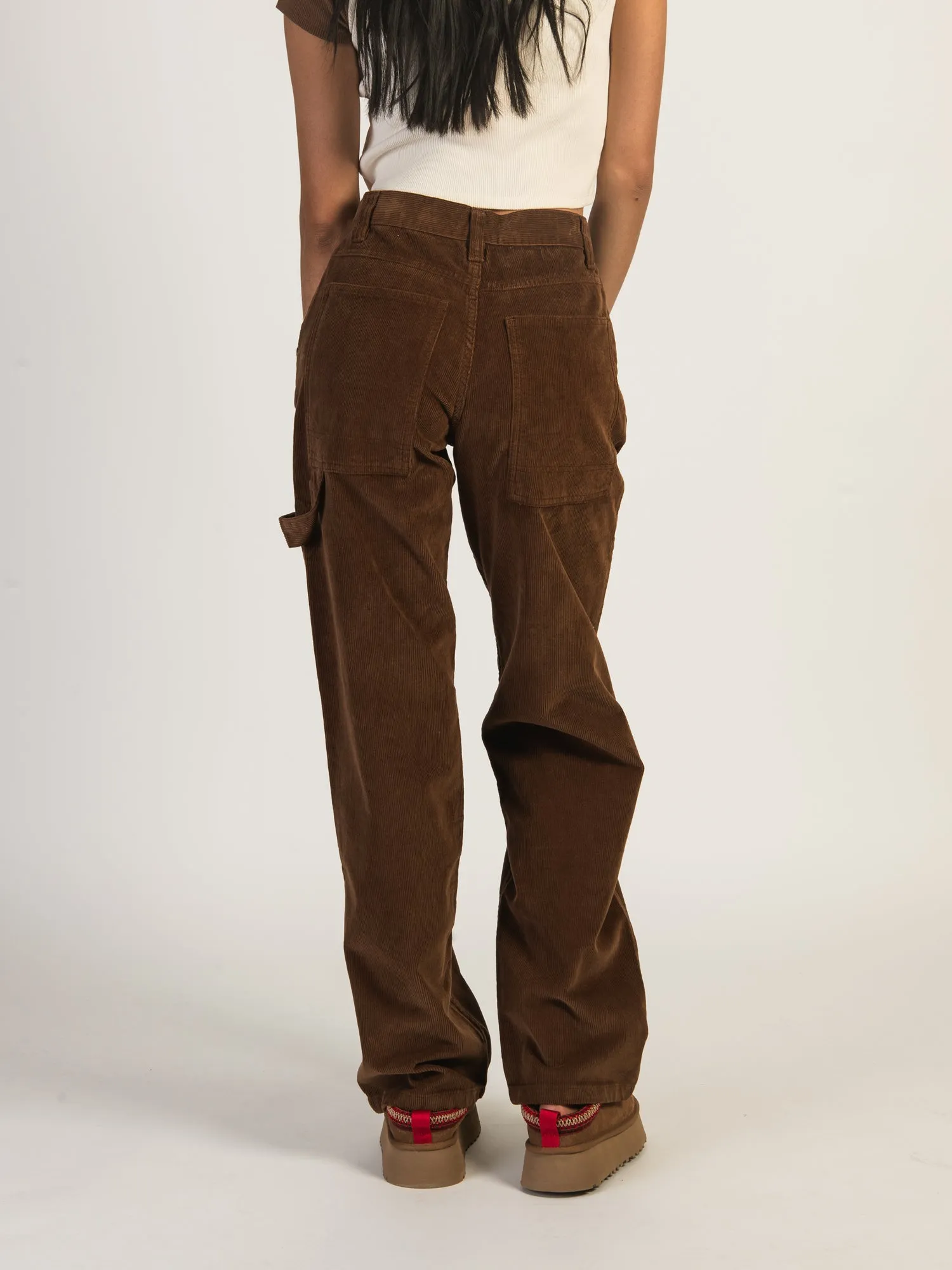 HARLOW CORD CARPENTER PANT - COGNAC