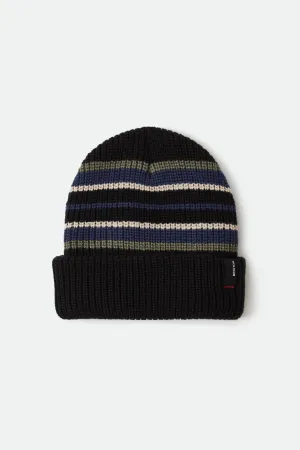 Heist Beanie - Black/Olive/Navy