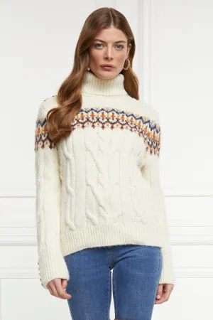 Heritage Cable Fairisle Knit (Cream)