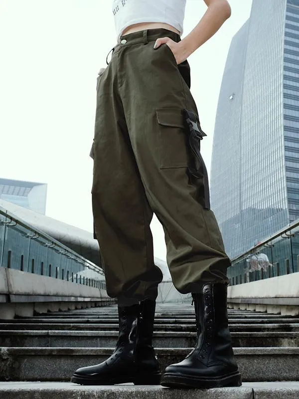 High Waist Cargo Pants For Women