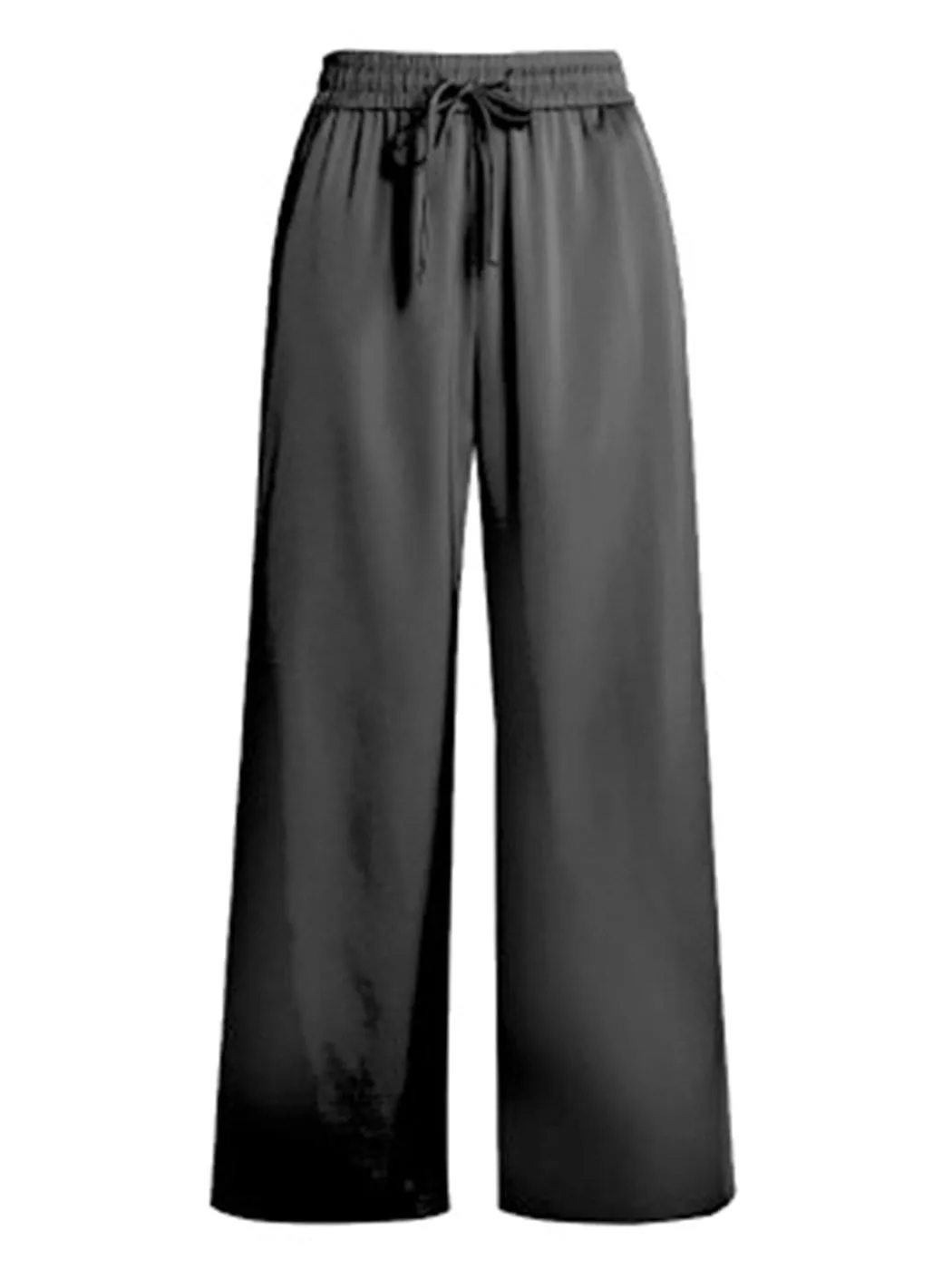 High Waist Casual Wide Leg Drape Pants