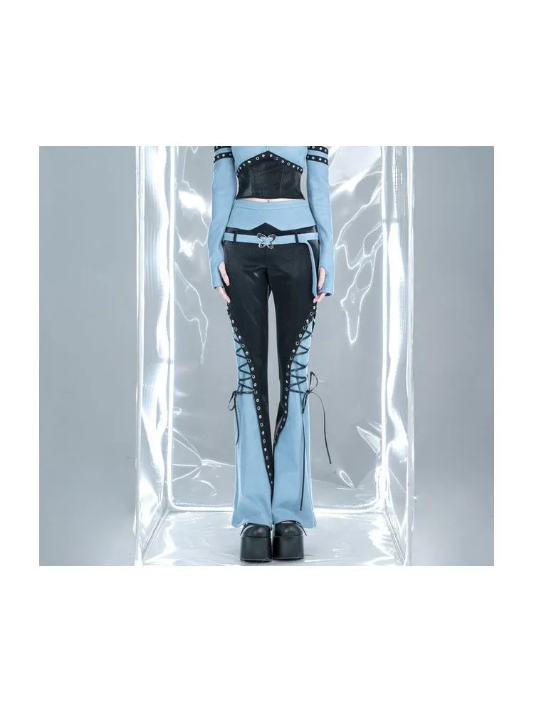 High waist flared pants【s0000001168】