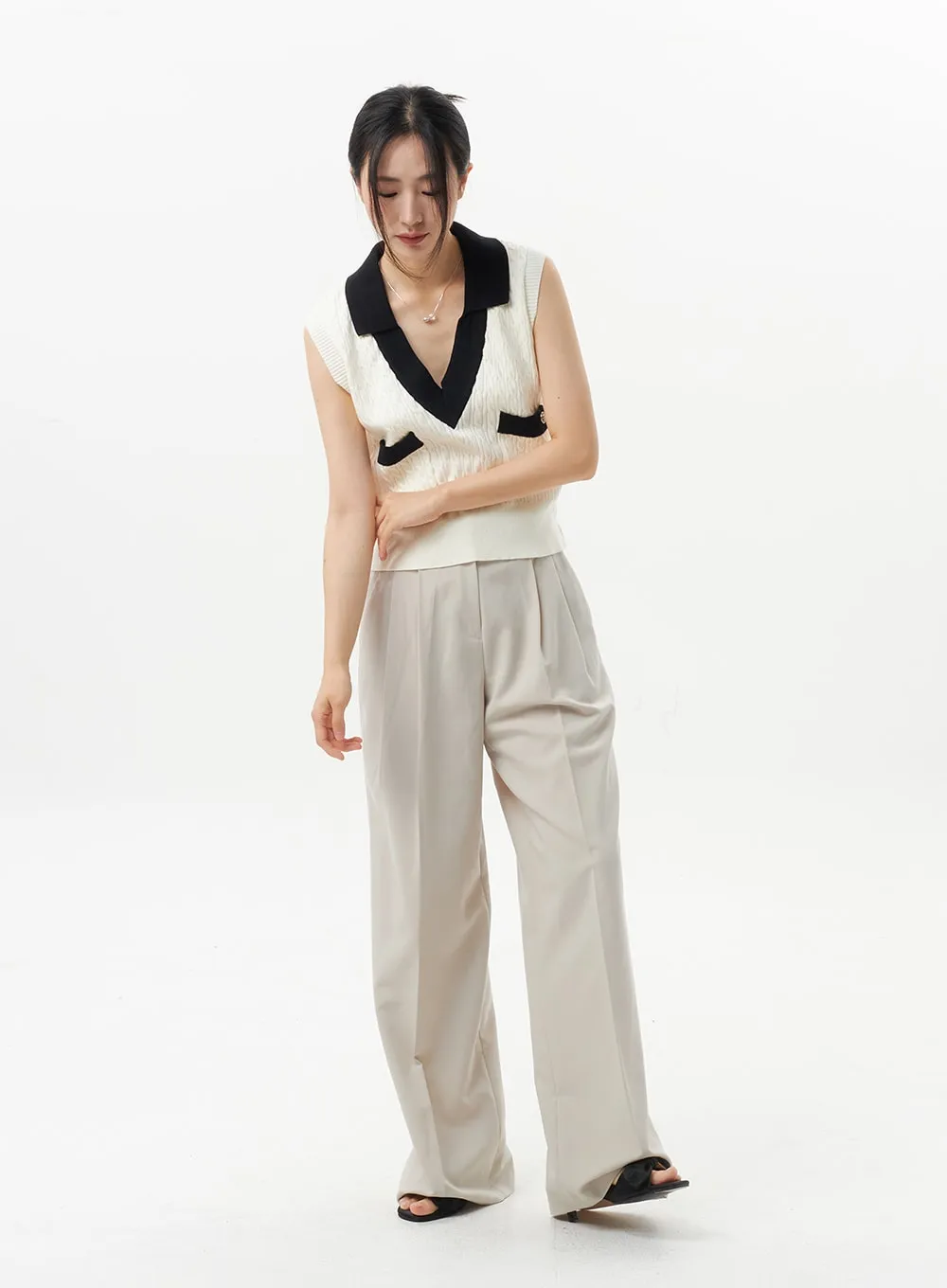 High Waist Tailored Pants OL312