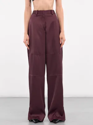 High Waisted Trousers (J03KA0270-J65112-PLUM)