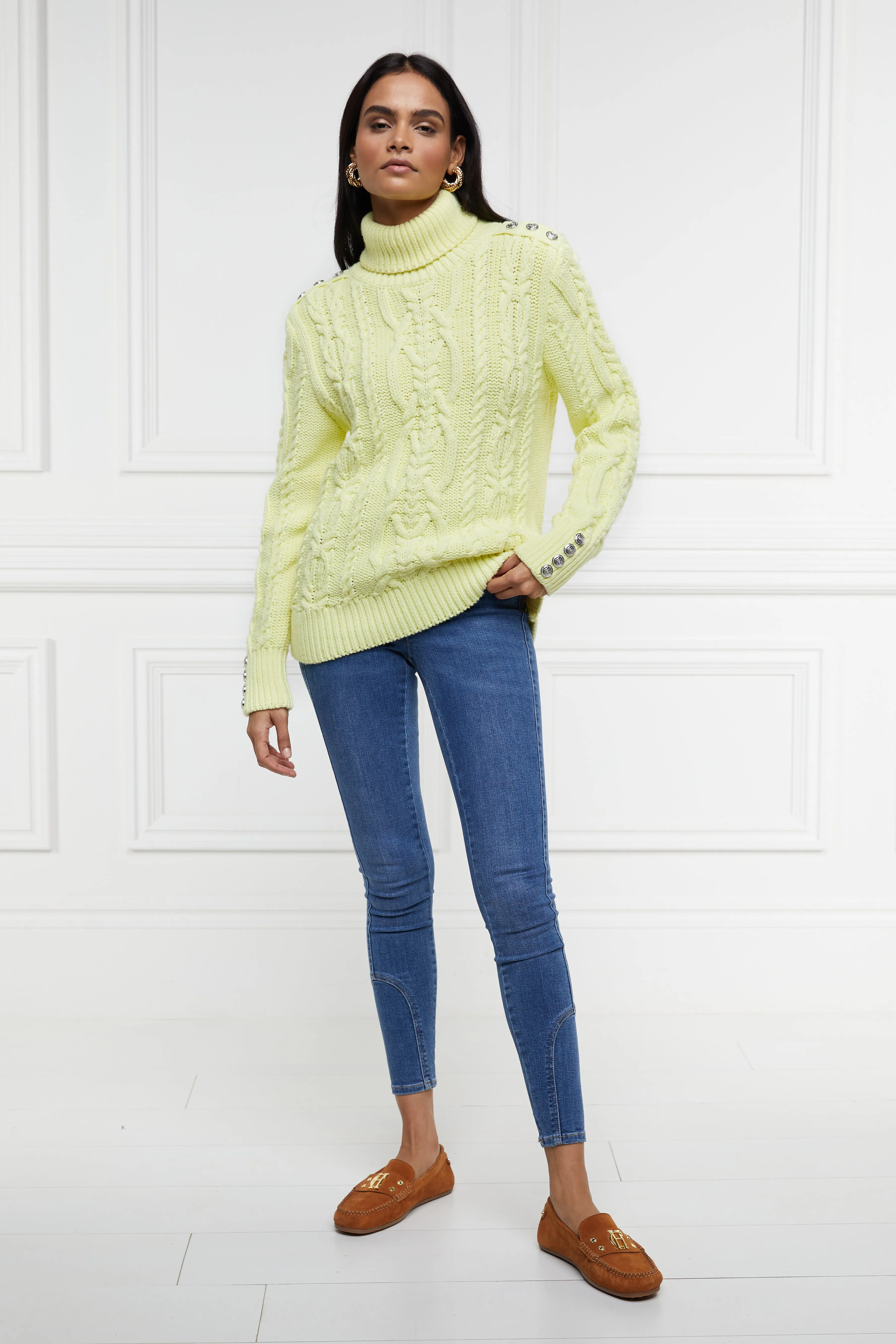 Highbury Cable Jumper (Lemon)