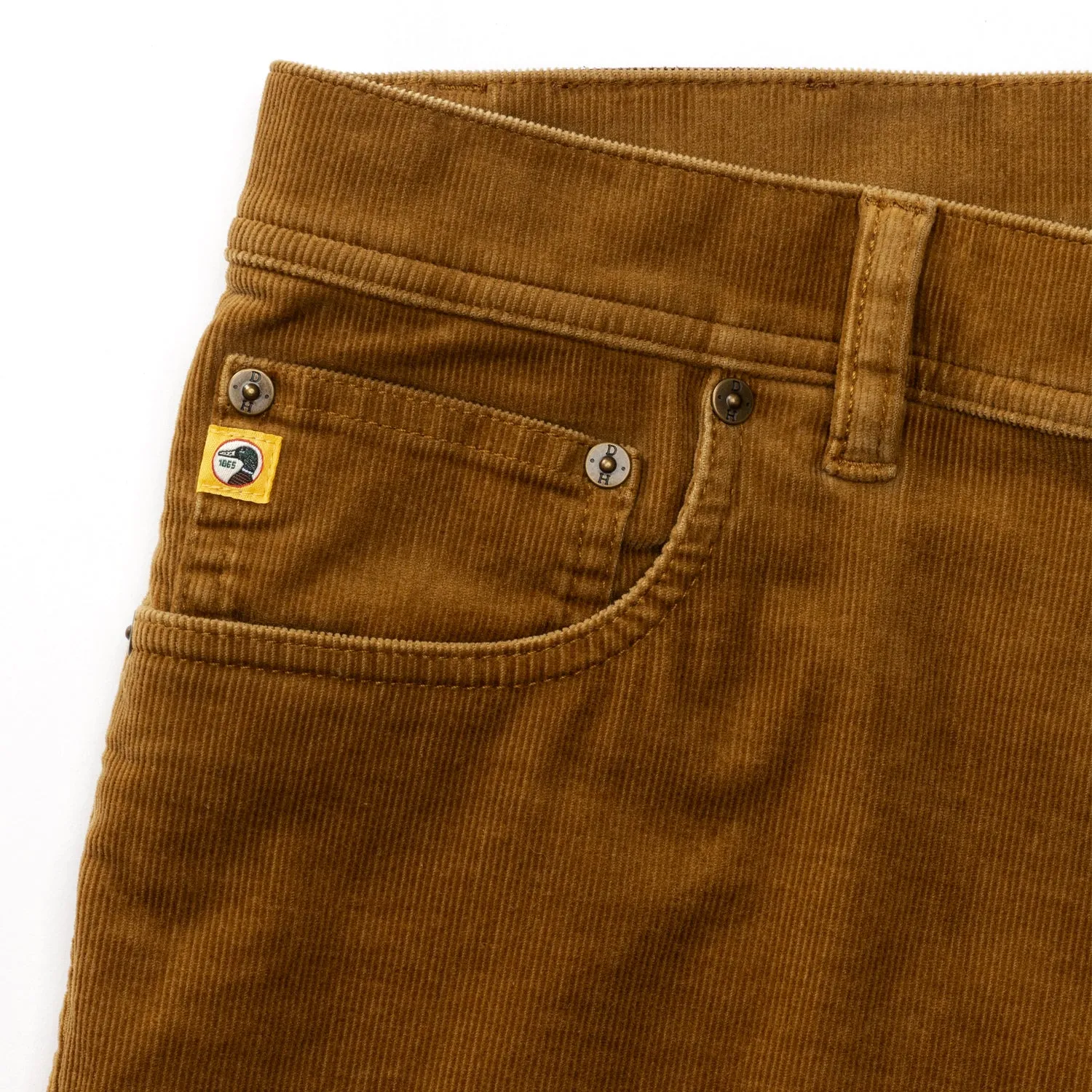 Holston Corduroy Five-Pocket - Dull Gold