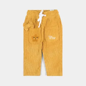 Infant Girls Corduroy Pant Star-Musturd