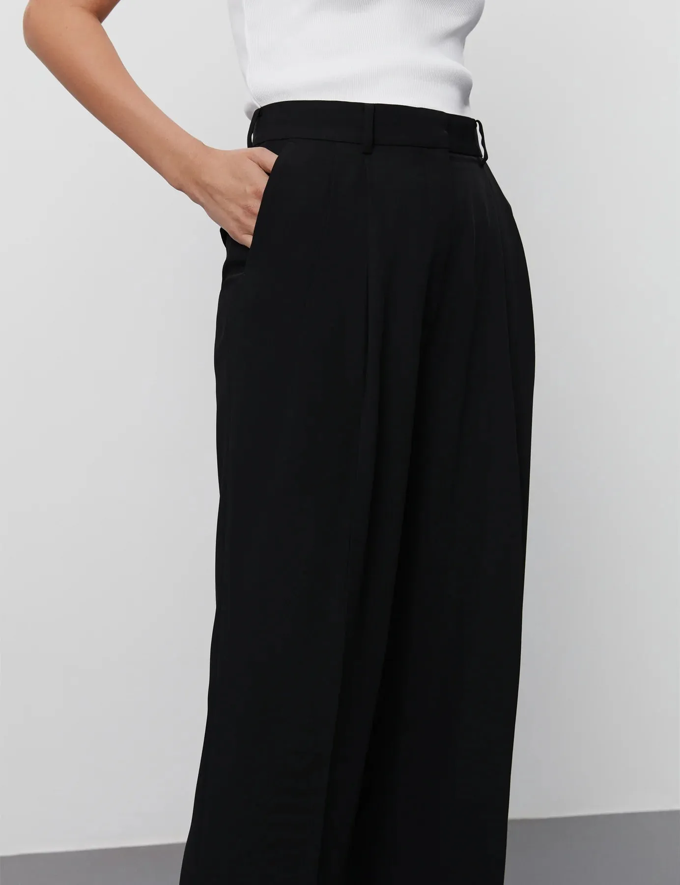 Jacques Classic Gabardine Trousers Black