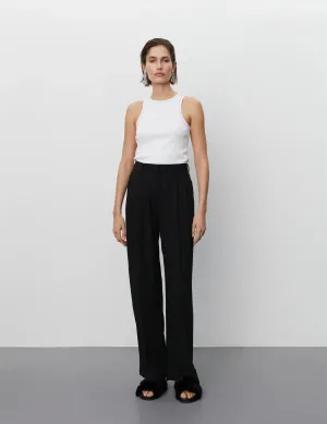 Jacques Classic Gabardine Trousers Black