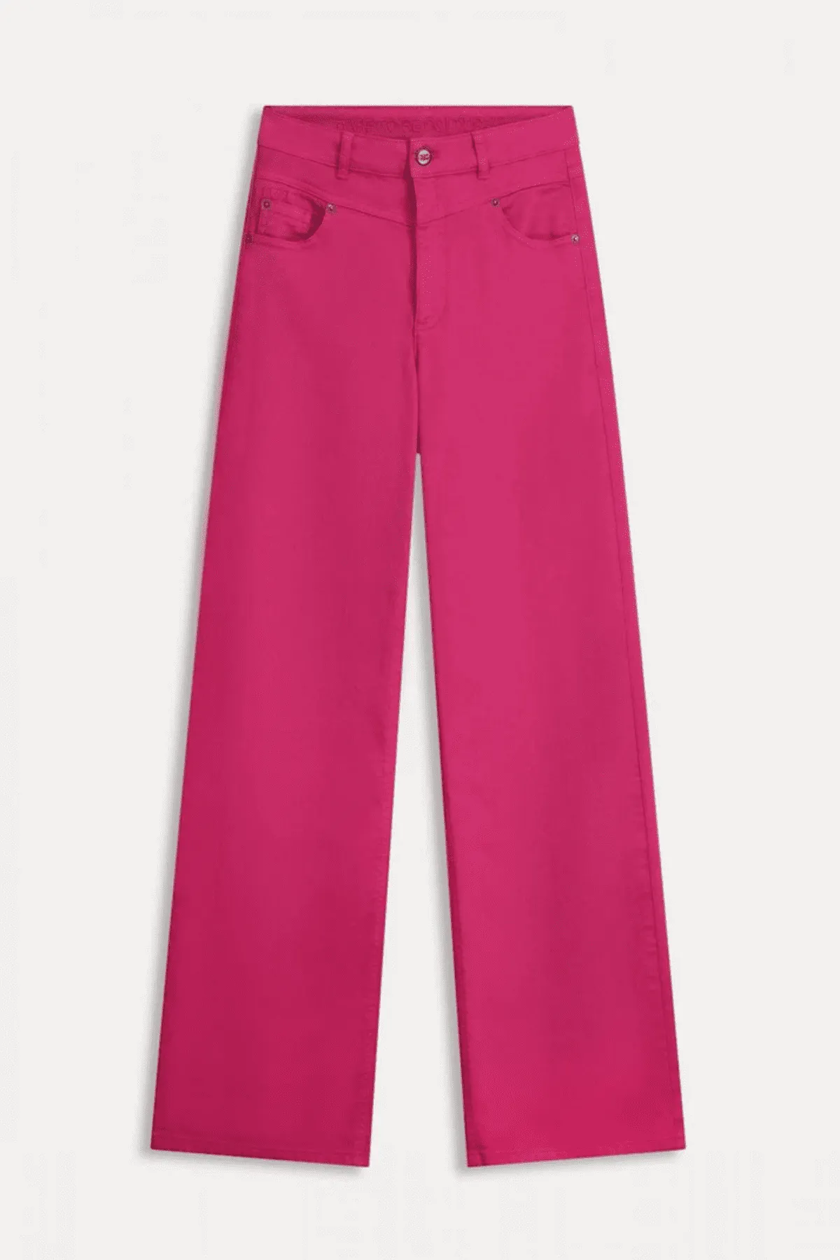 JEANS WIDE LEG FIERY PINK