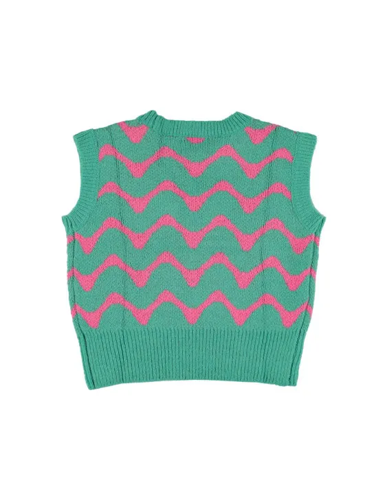 Jellymallow   Zigzag tech knit vest 