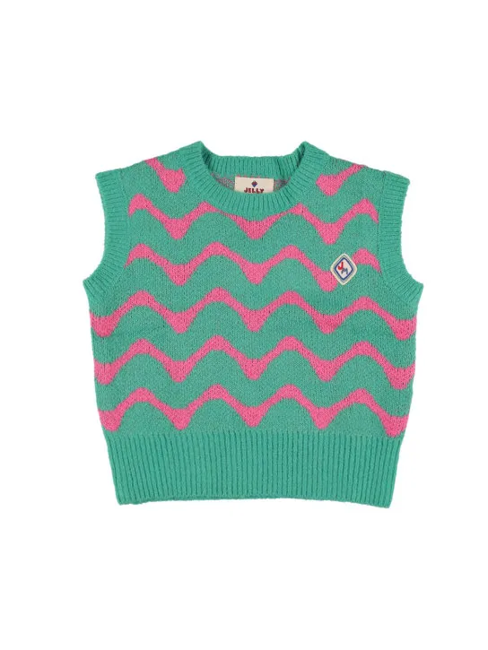 Jellymallow   Zigzag tech knit vest 