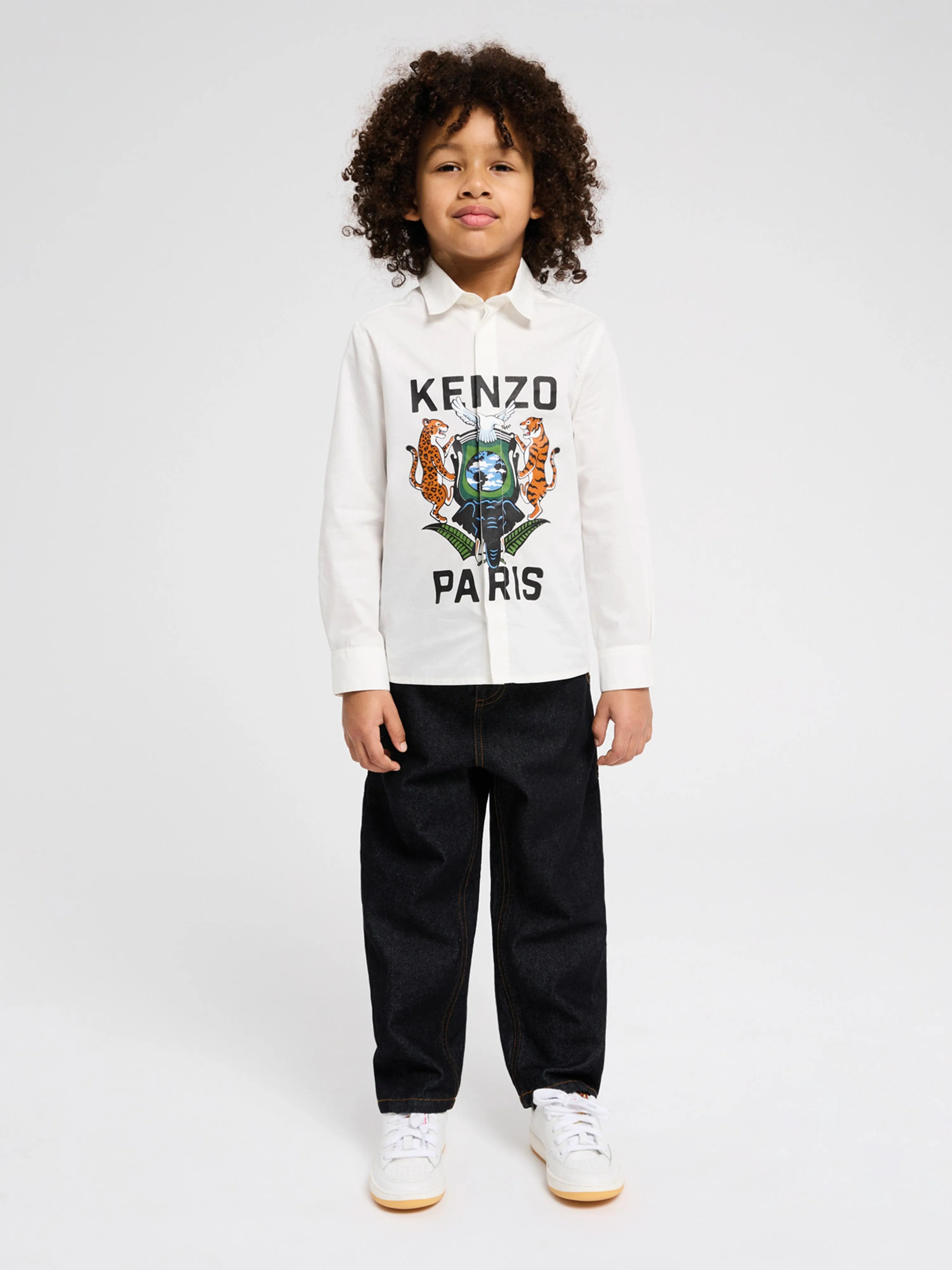 KENZO Kids Denim Trousers in Black