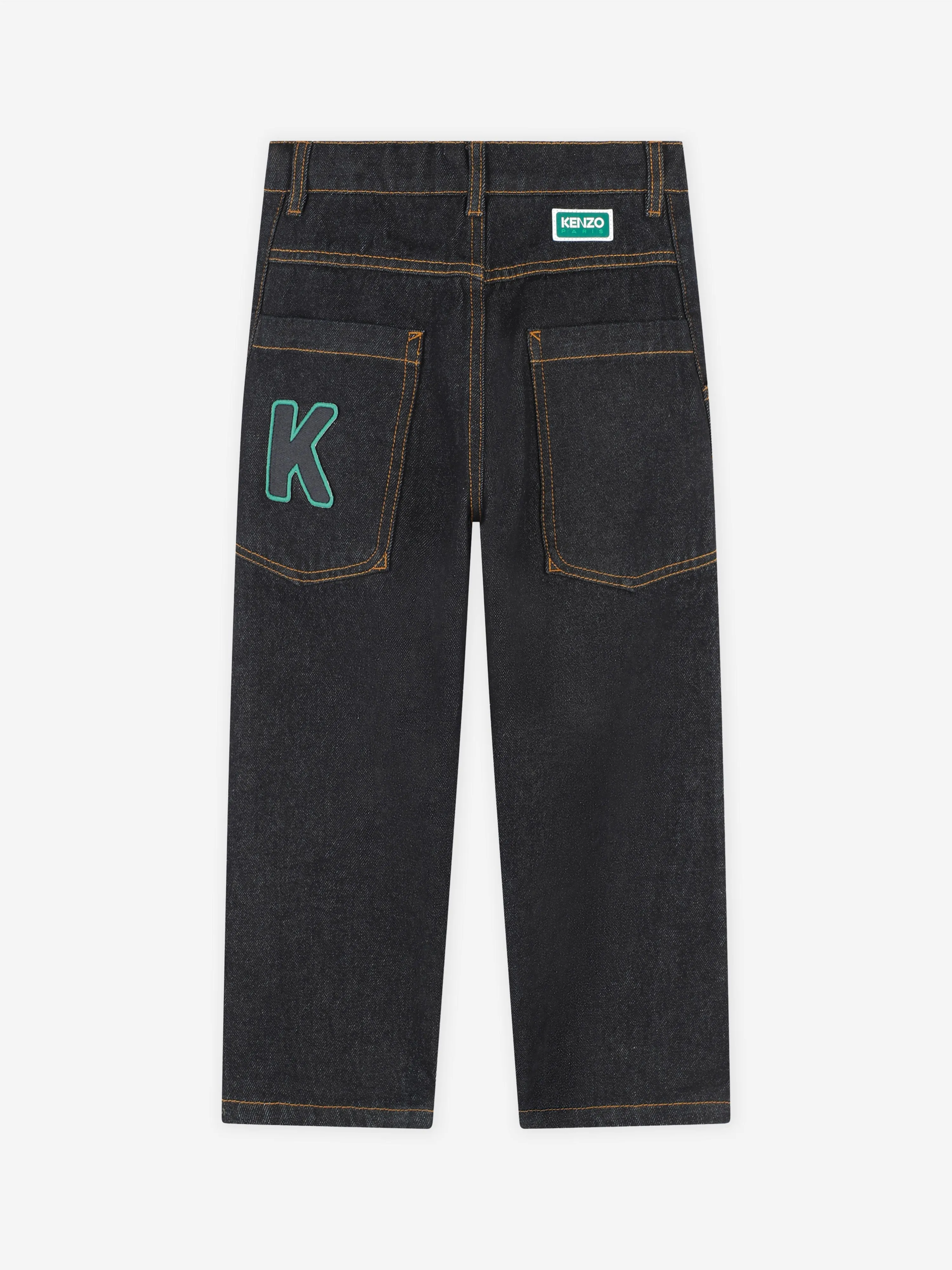 KENZO Kids Denim Trousers in Black