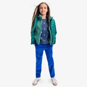 Kids stretch corduroy drawstring pant