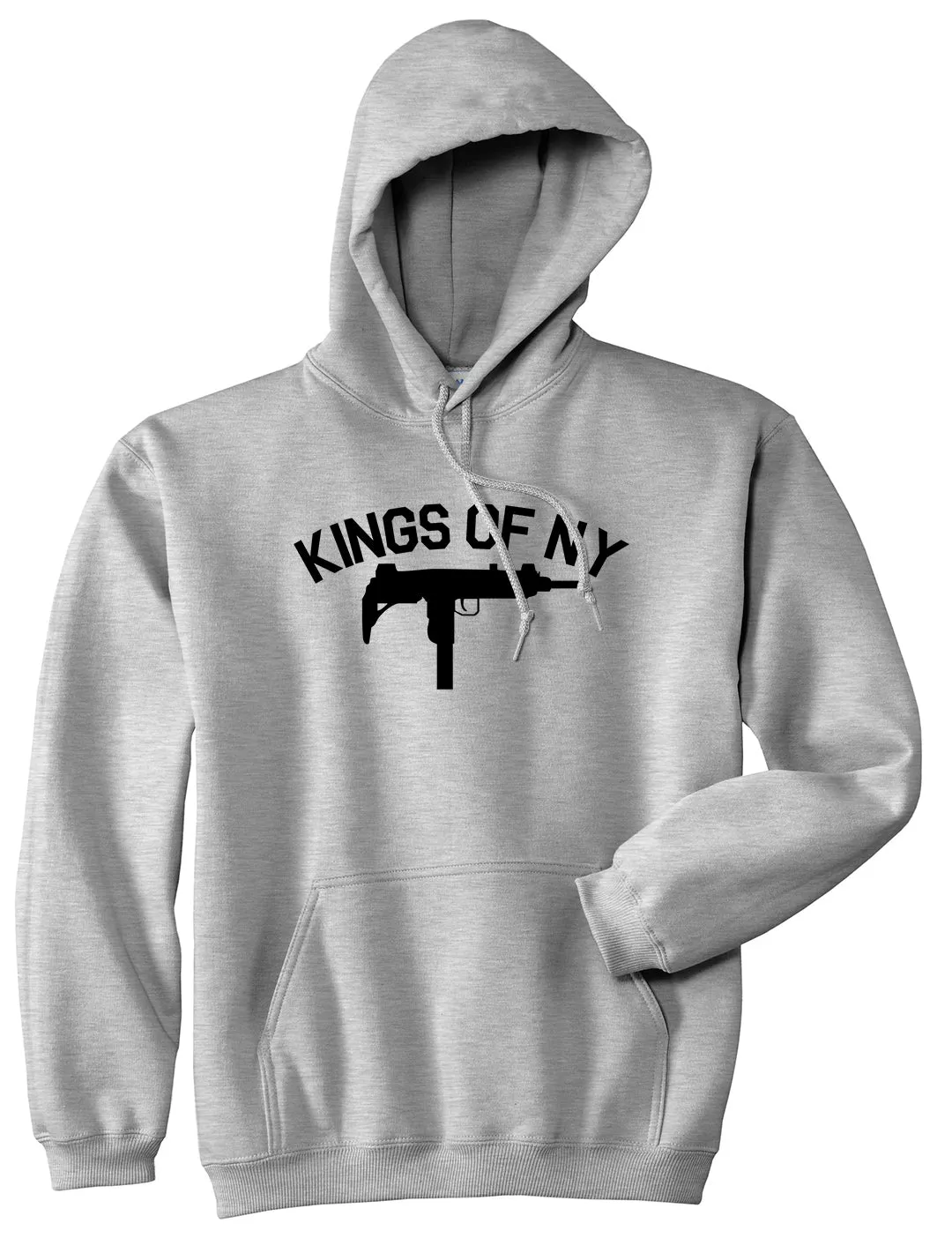 Kings Of NY UZI GUN Logo Mens Pullover Hoodie