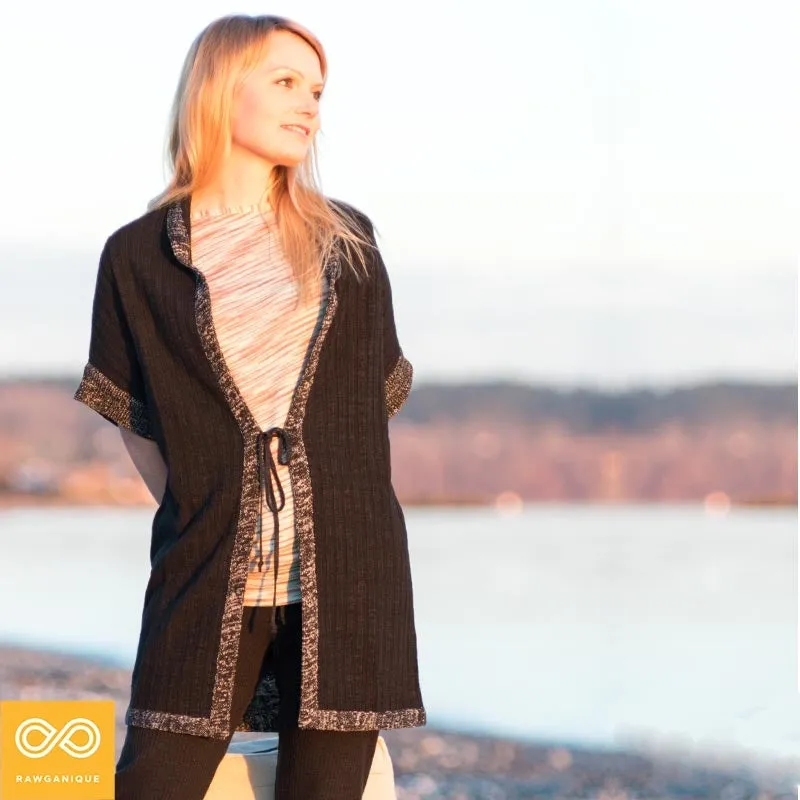 KNIGHTSBRIDGE 100% Organic Hemp Cardigan Tunic (Unisex)