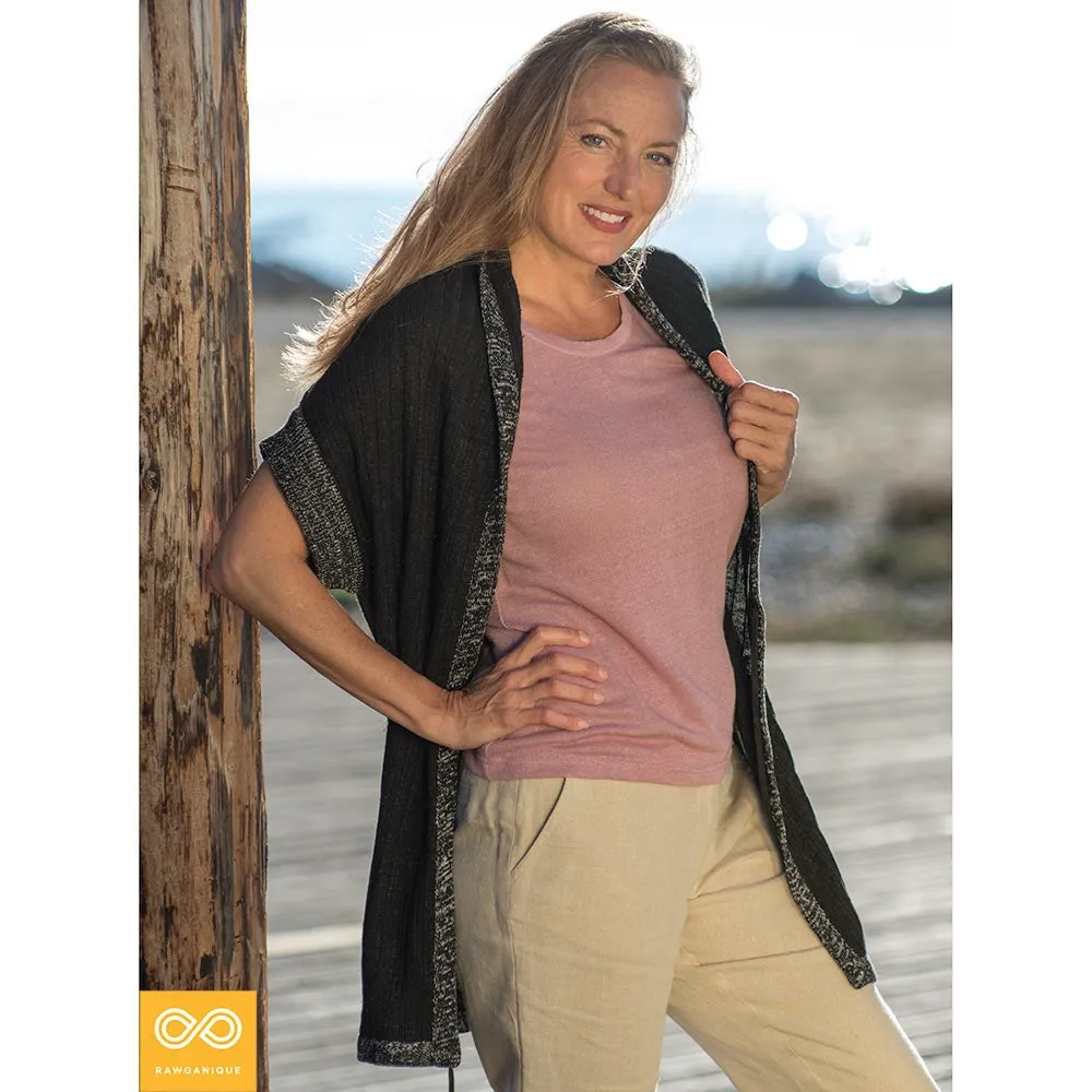 KNIGHTSBRIDGE 100% Organic Hemp Cardigan Tunic (Unisex)