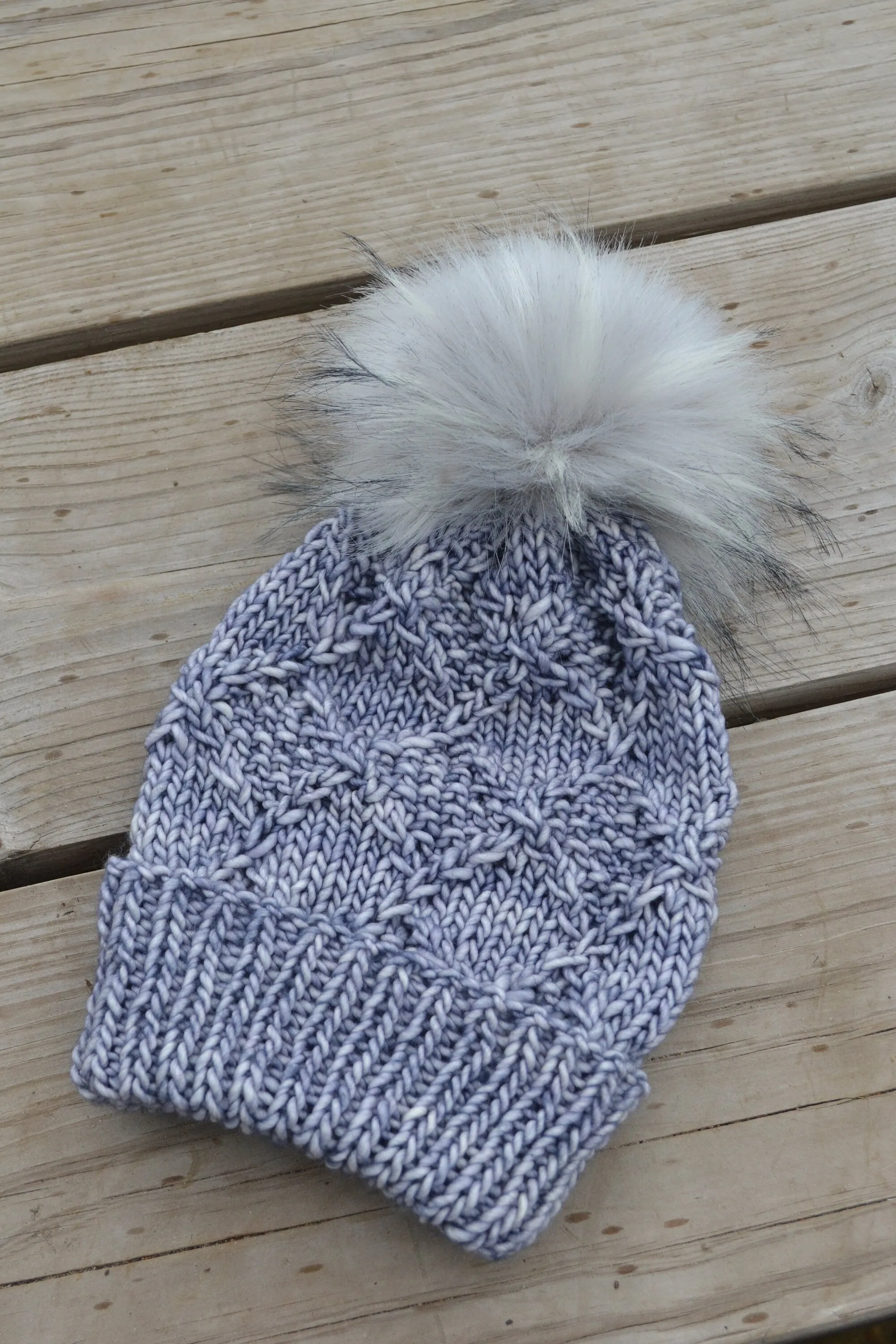 KNITTING PATTERN: North Loop Beanie, Cable Knit Hat Knitting Pattern for Bulky Yarn