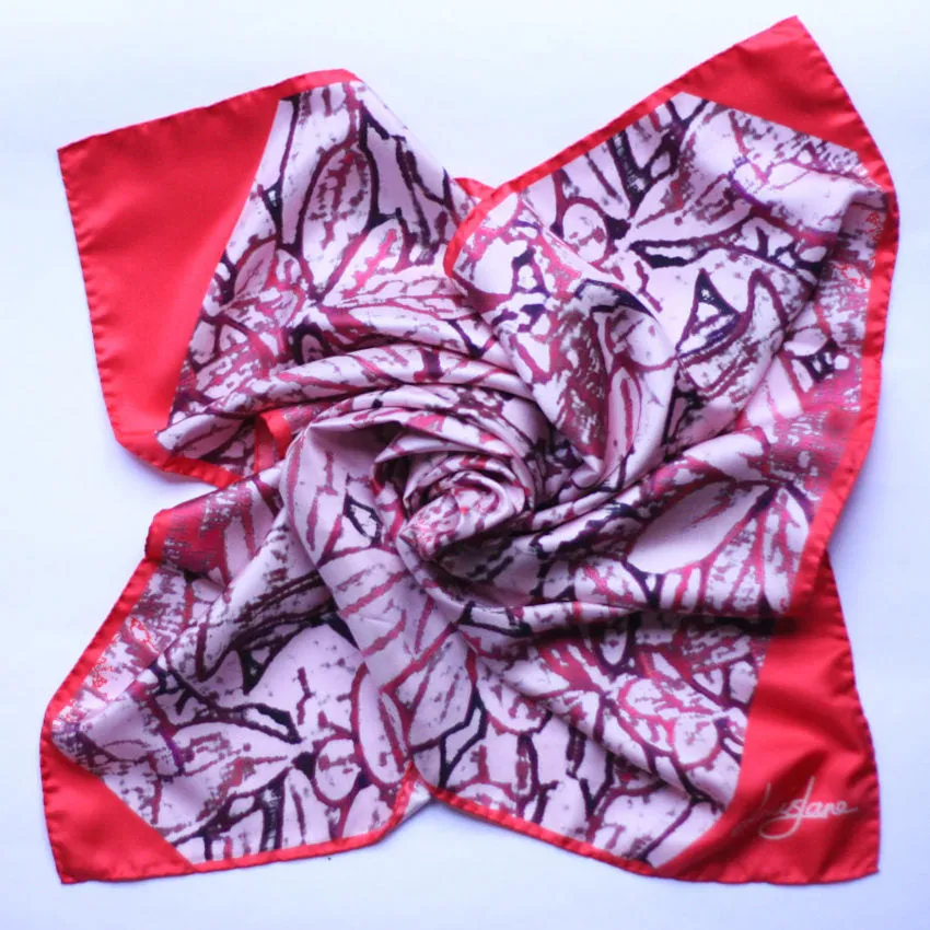 Leaf Sprays Large Silk Square Scarf