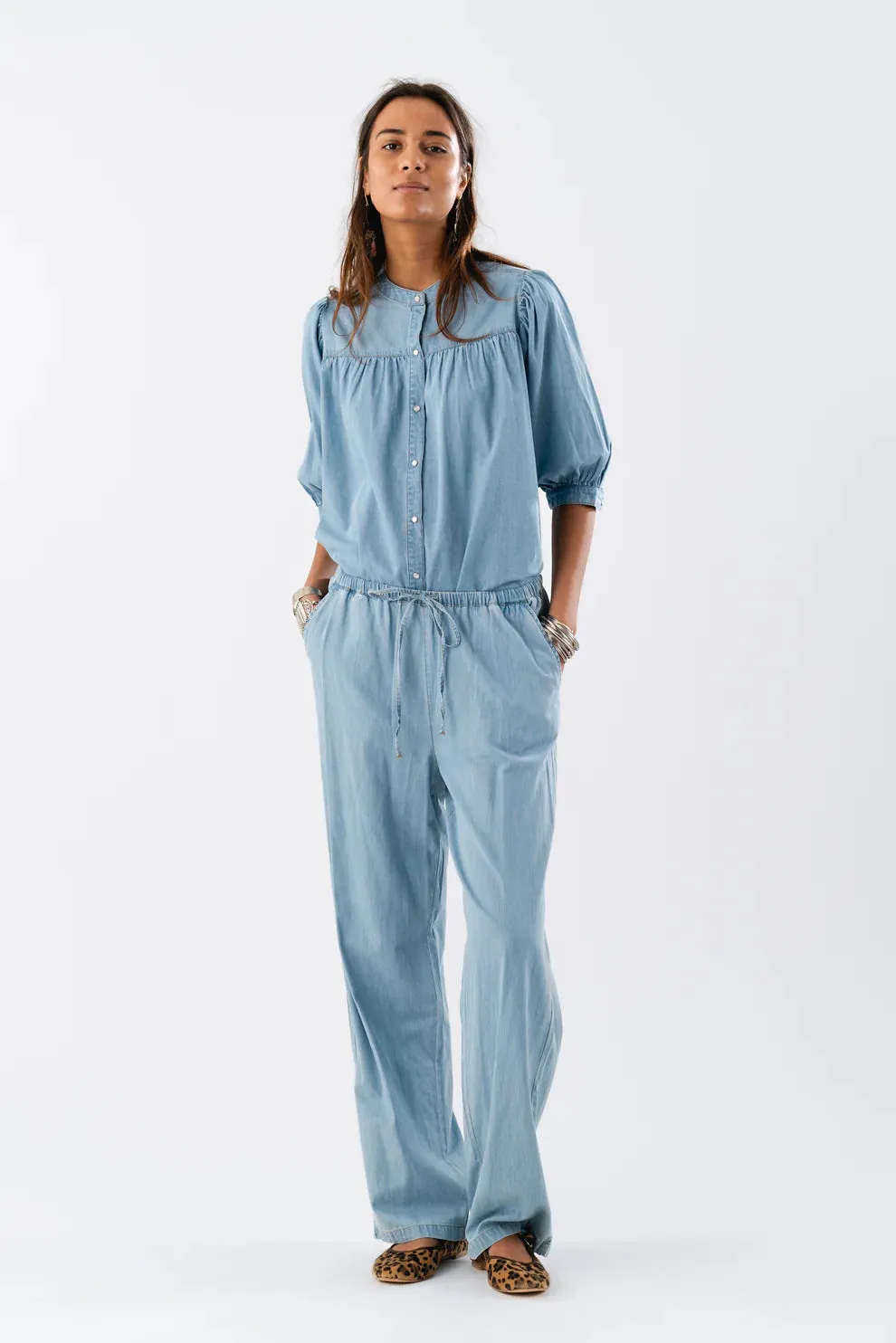 Lollys Laundry Dusty Blue Billi Pants