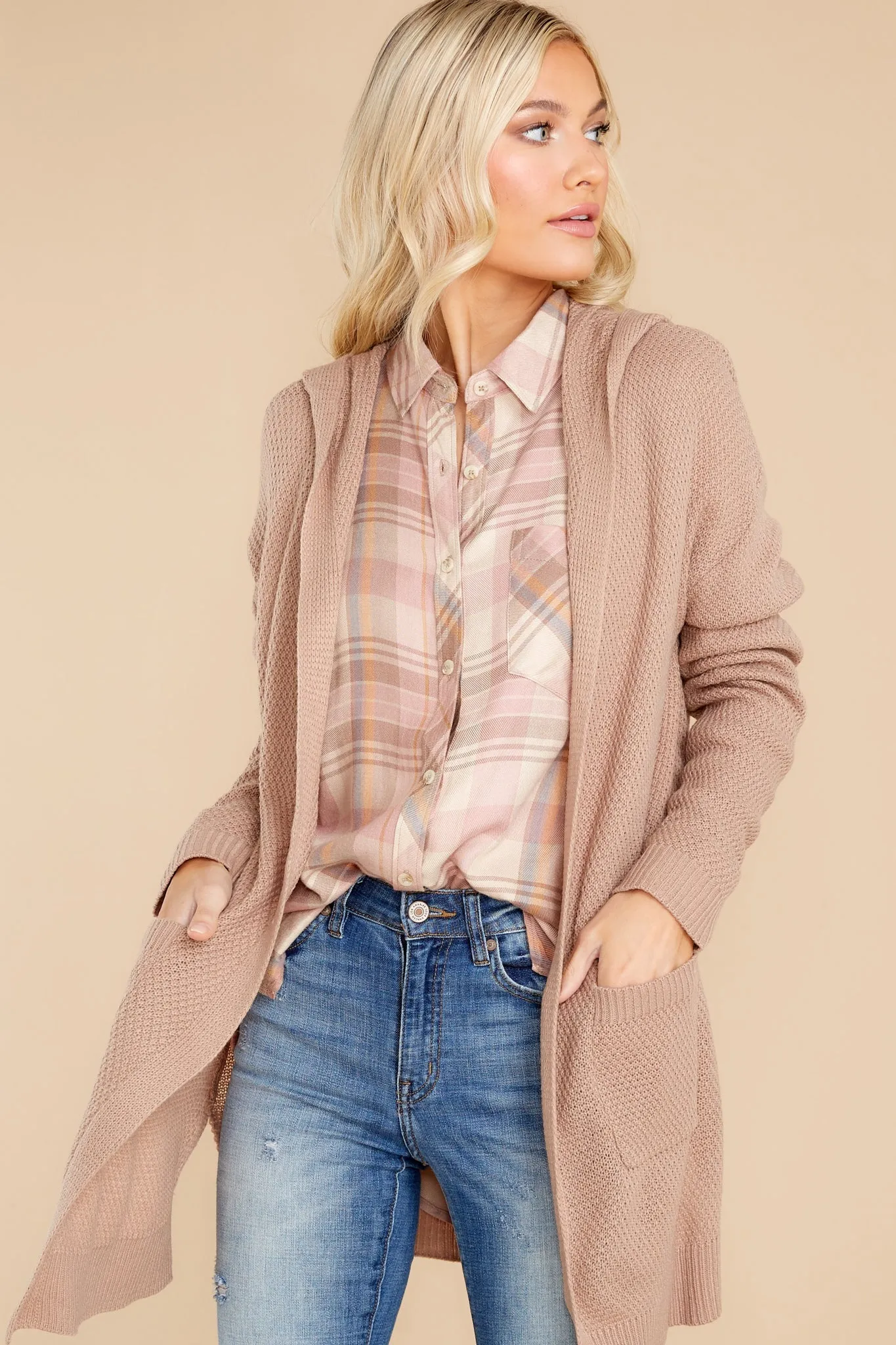 Looking Fabulous Taupe Cardigan