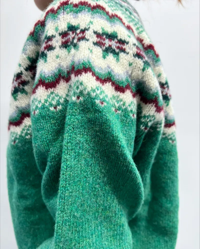 Lowie Caerphilly Fair Ilse Green Cardigan