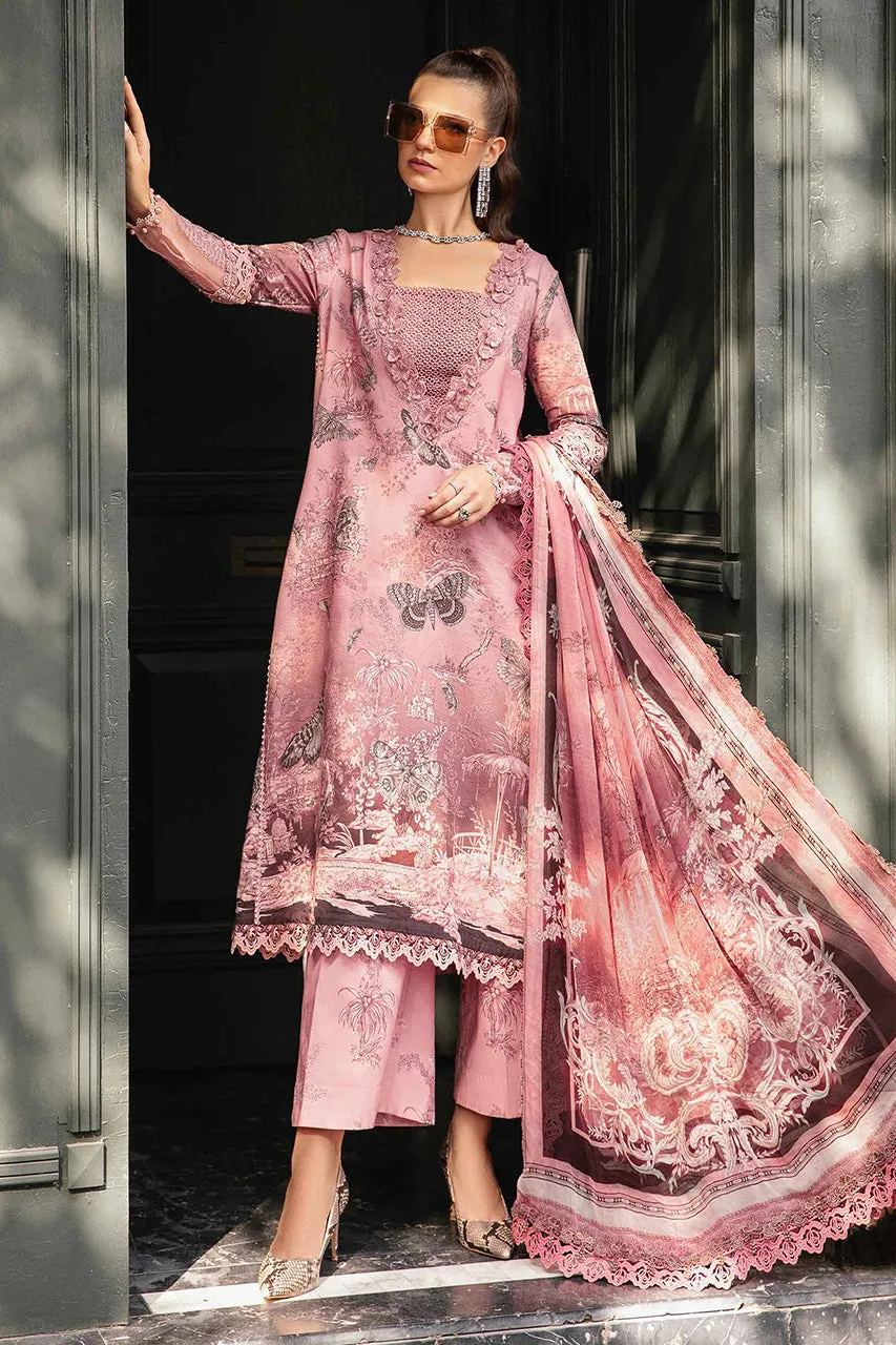 M Print'24 - 3 Piece Unstitched Printed Cambric Suit | MPT-2308-A