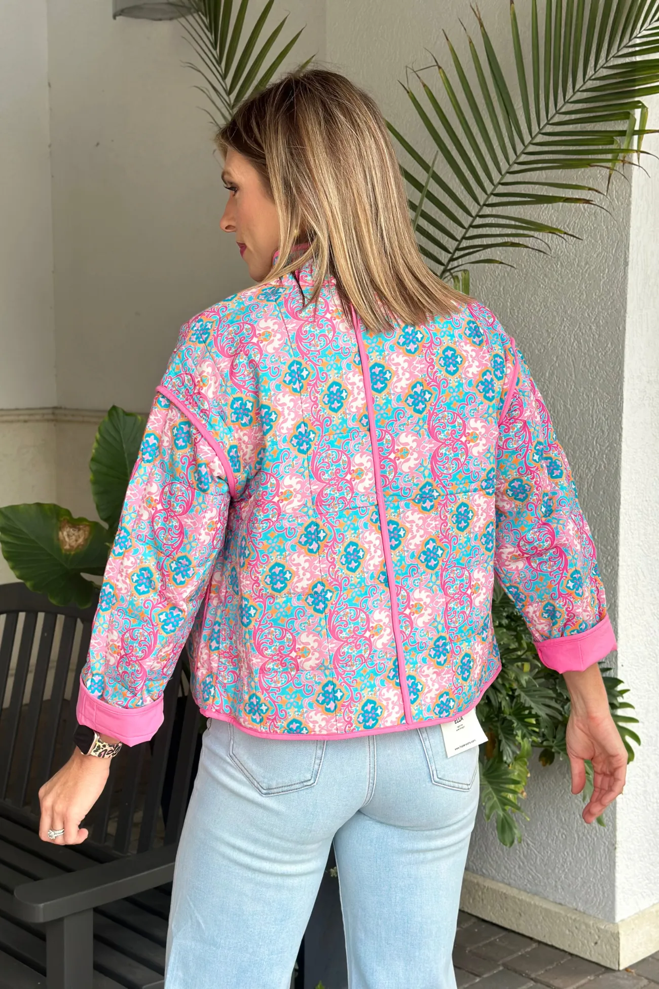 Maggy Floral Reversible Quilted Jacket