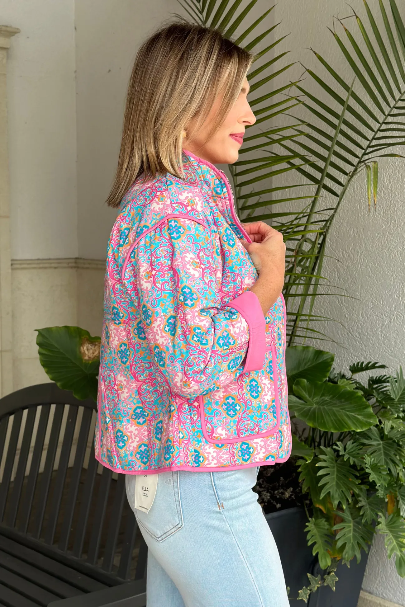 Maggy Floral Reversible Quilted Jacket