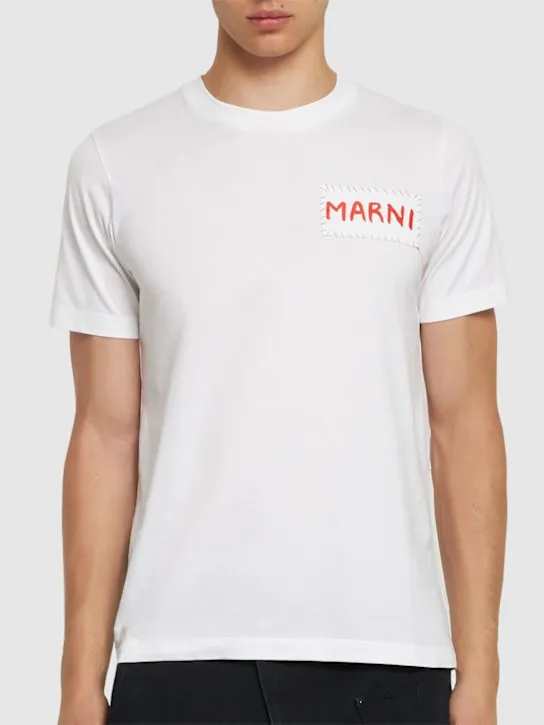 Marni   Plain cotton knit t-shirt 