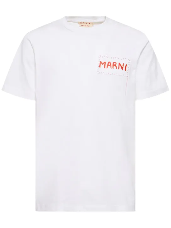 Marni   Plain cotton knit t-shirt 