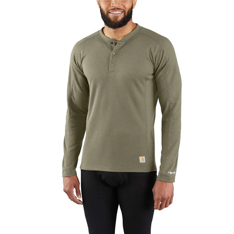 MBL114 - Carhartt Men's  FORCE® Midweight Waffle Base Layer Henley Top