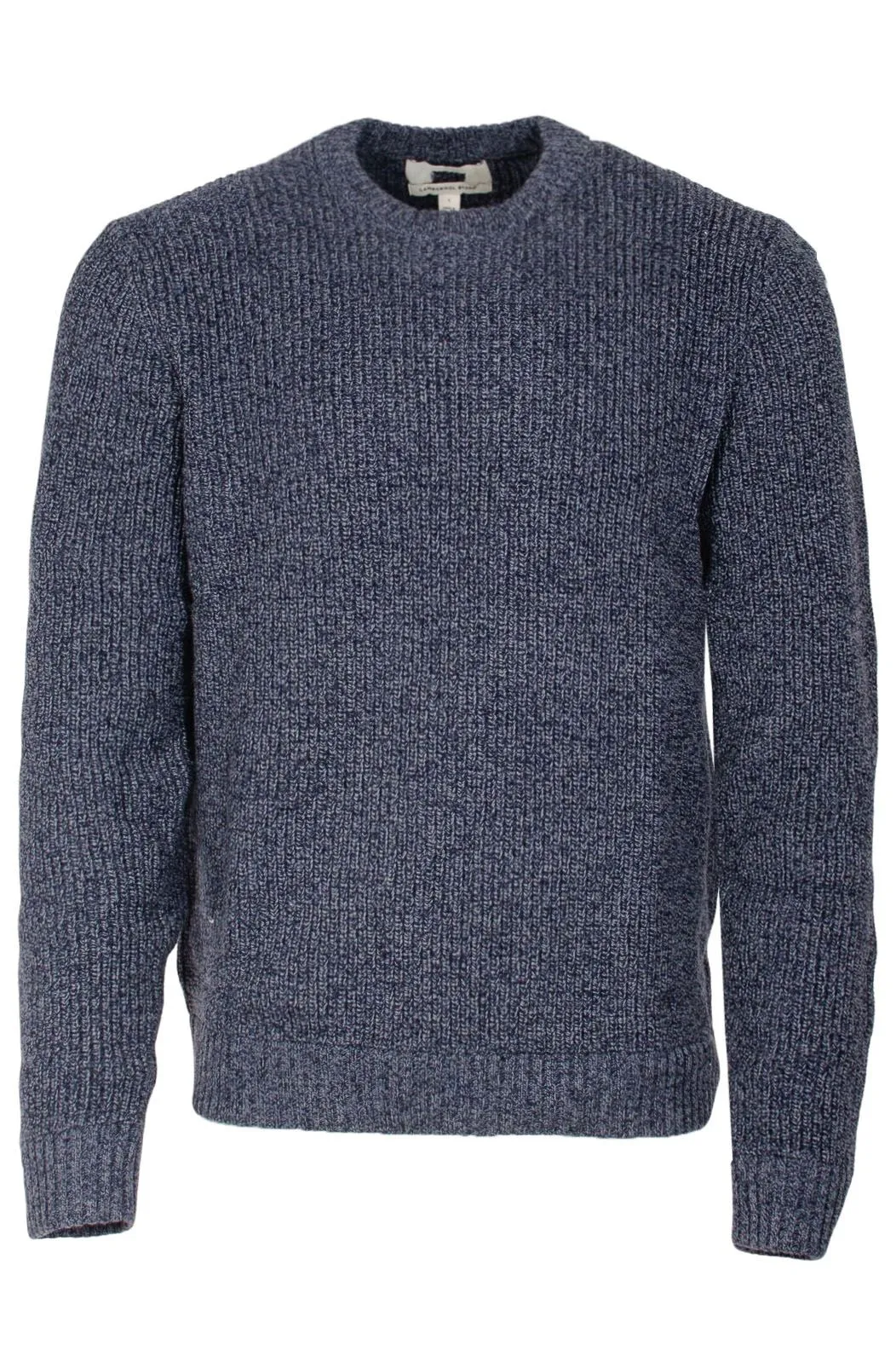 Mens Lambswool Ribbed Knit Jumper