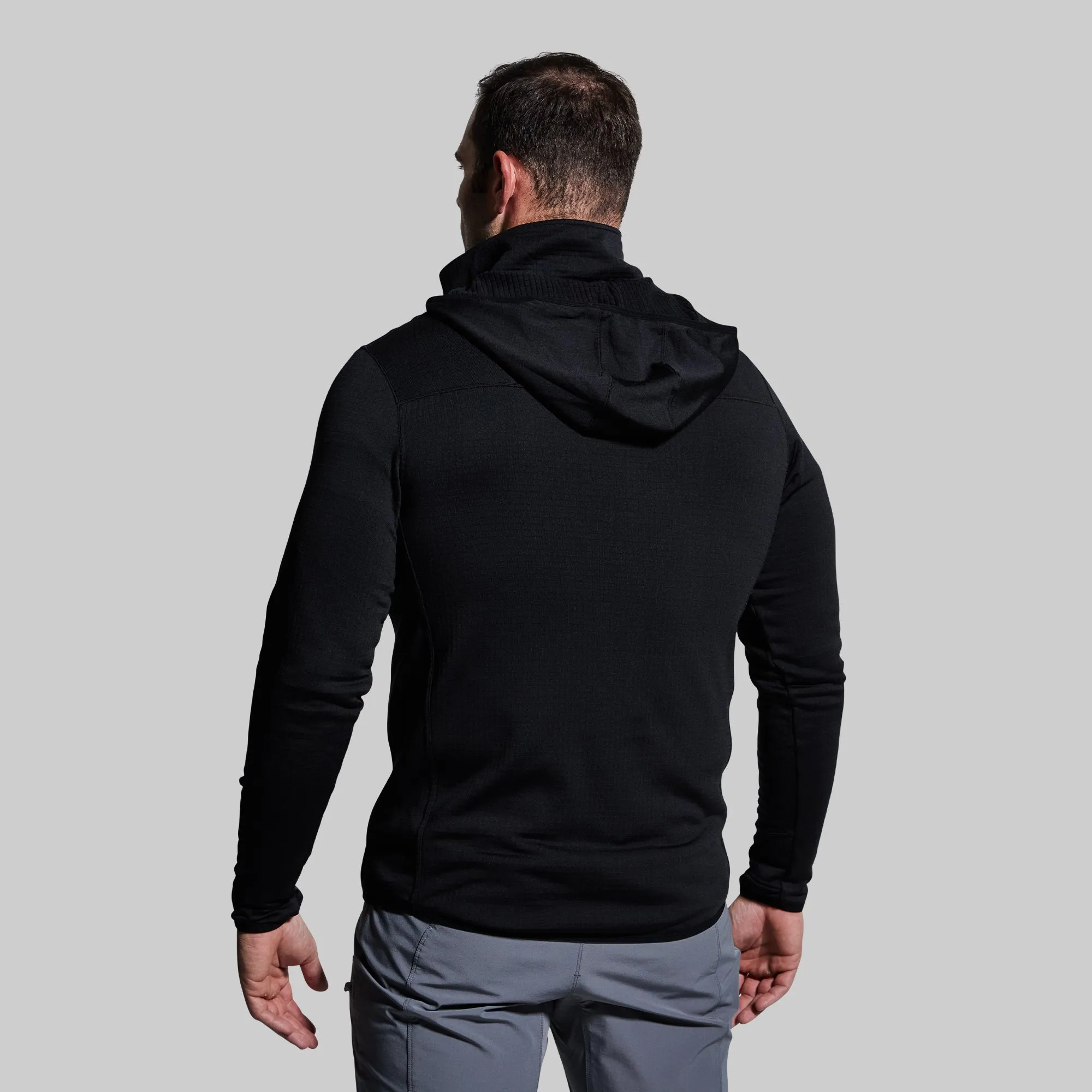 Men's Quiver Half Zip Hoodie (Black)